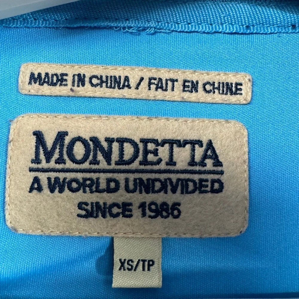 Mondetta Argentina Full Zip Track Jacket Size XS Y2K Vintage Soccer Blue Mundial